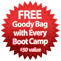 Free Goody Bag with every Boot Camp purchased - $50 value